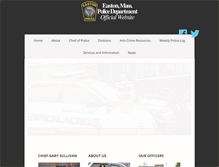 Tablet Screenshot of eastonpd.com